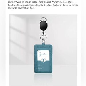 Blue Lanyard with ID Holder